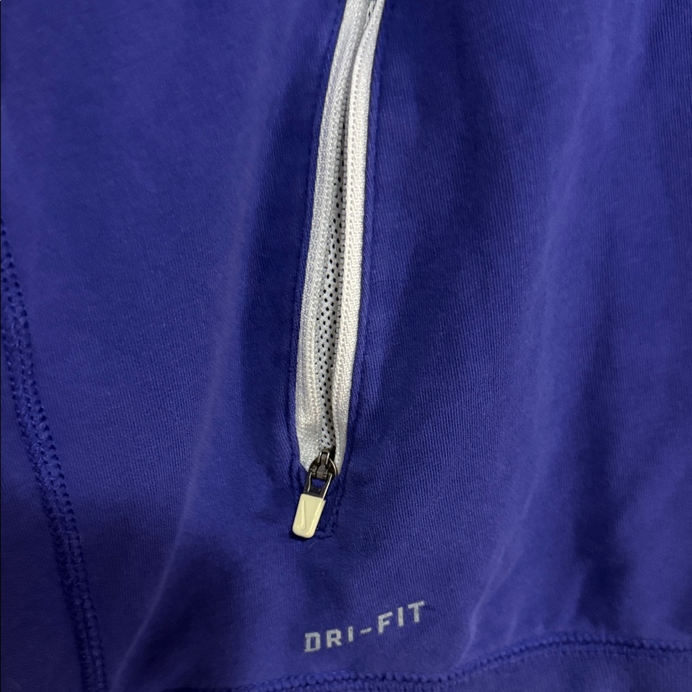 🏷️ Nike Dri-FIT Blue Pullover Hoodie Men’s Large - Picture 3 of 15